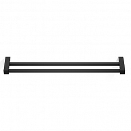 Decor Walther Corner HTD60 Полотенцедержатель 60см, двойной, цвет: черный матовый