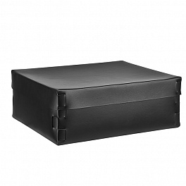 Colombo Adj Коробка Snob, 36x30H13,5 см, цвет: черный/серый