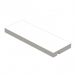 Ritmonio Brass Полочка L260 (для использования с прутком) из Solid Surface, цвет белый