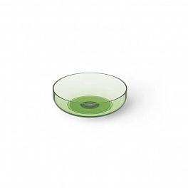 DEA DESIGN Washbasins Раковина настольная 40x40xh12 см, материал: Glasstech прозрачная смола, цвет: Emerald R3