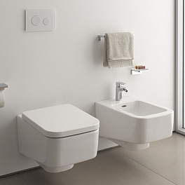 LAUFEN PRO S Биде подвесное 530x360x300 мм., с 1 отв для смесителя, с переливом, цвет белый (По запросу!)