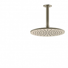 GESSI INCISO Потолочная душевая головка шарнирная на 1/2",Ø300мм, цвет: finox