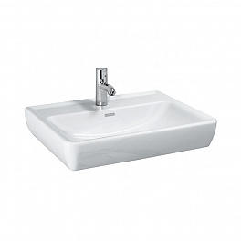 Laufen Pro Раковина 55х48х11,5 см,подвесная/накладная с 1 отв. под смеситель по центу, c переливом, цвет: белый