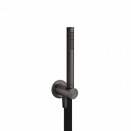 GESSI 316 Душевой комплект, + вывод, держатель, шланг 1,50 м и душевая лейка, цвет: brushed black metal pvd