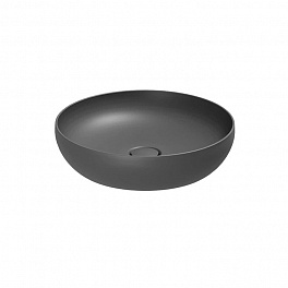 AZZURRA ELEGANCE CIRCLE раковина чаша 40х40х10см без отв. под смеситель , цвет carbone