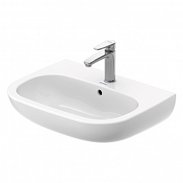 Duravit D-Code Раковина с перел., с 1 отв. под смес., 600x460мм, Цвет: Белый (Спец.цена из наличия)
