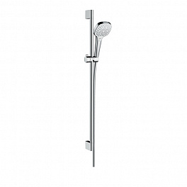 HG Croma Select E Multi Душевой набор: штанга 900mm, ручной душ 110, 3jet, шланг, цвет: белый/хром
