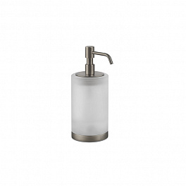 GESSI Emporio Accessories Дозатор для жидкого мыла настольный, сатинированное стекло, фурнитура Finox Brushed Nickell