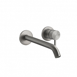 GESSI 316 Встраиваемый смеситель с изливом 210-180мм (внешние части), цвет: steel brushed