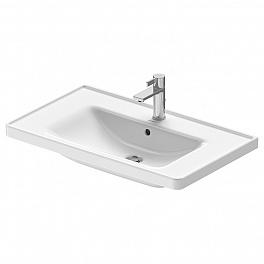 Duravit D-Neo Раковина накладная 800х480 мм, с переливом, с 1 отв. под смеситель, с WonderGliss, цвет: белый (Спец.цена из наличия)