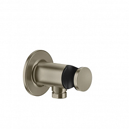 GESSI INCISO Вывод воды с держателем для душевой лейки на 1/2", цвет: finox