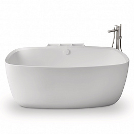 Duravit Aurena Ванна пристенная 1600 x 1035 мм, из материала DuroCast Plus, в коплекте сливной гарнитур, ,Цвет: Белый матовый