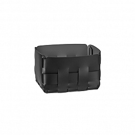 Colombo Adj Корзинка Mini Bottega, 12x19H13 см, цвет: черный/серый