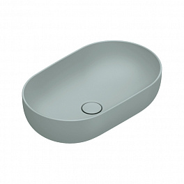 Catalano SFERA Раковина 60x37 h16 накладная, без отв. под смеситель, покрытие Cataglaze+, цвет Aqua Satinato