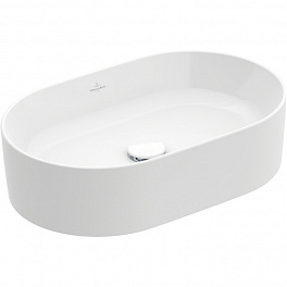 Villeroy&Boch Collaro Раковина накладная 560*360*145h, без отв. под смеситель, без перелива, TitanCeram, цвет альпийский белый