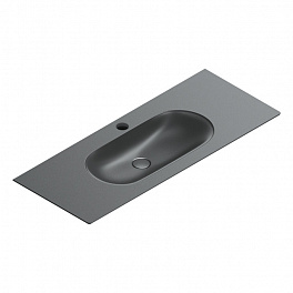 Catalano SFERA Раковина консоль 125x50, с 1 отв. под смеситель, покрытие Cataglaze+ , цвет черный матовый