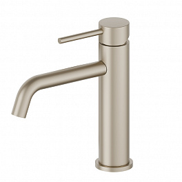 Newform XT Смеситель для раковины без донного клапана с длинным изливом, цвет: gold satin