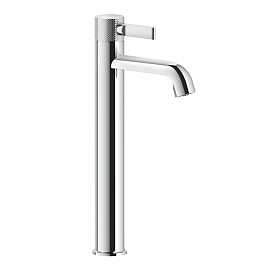 GESSI INCISO Смеситель для раковины на 1 отверстие, высокий h=337мм, без донного клапана Цвет: хром