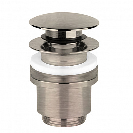 Gessi Донный клапан для раковины Stop&Go на 1 1/4", без слива-перелива, цвет Finox Brushed Nickel