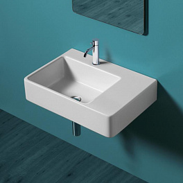 SIMAS Top e lavabi d'arredo раковина накладная/подвесная 65х45 с 1 отв. под смеситель левая ,цвет белый