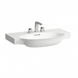 Laufen New Classic Раковина накладная овальная 800х480х75 мм, с 3 отв под смеситель,с переливом, цвет белый LCC, с покрытием LAUFEN Clean Coat