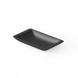DEA DESIGN Washbasins Раковина настольная 60x35xh9 см, материал: Solid Surface искуственный камень, цвет: Black №16