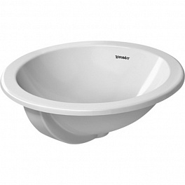 Duravit Architec Раковина встр., для встраивания сверху, с перел., без площадки под смес., глазуровка снизу,? 470, цвет: белый (Спец.цена из наличия)