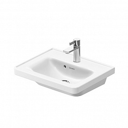Duravit D-Neo Раковина 500 x 400 mm, отверстия для смесителя-1, цвет-альпийский белый (Спец.цена из наличия)