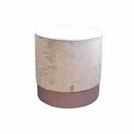 OASIS OTTO Пуф ø 400 h420 мм., цвет бархат T116C, цоколь h100 мм., цвет Lilla Lucido G152