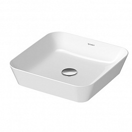 Duravit Cape Cod Раковина квадратная 430 мм, цвет внутри - белый, снаружи - белый без отверстия под смеситель.