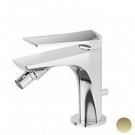 Newform Delta Zero Смеситель для биде с донным клапаном, цвет: PVD glossy gold