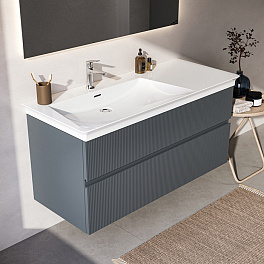 Ideal Standard La Dolce Vita Раковина 1260х535хh145 мм, подвесная/накладная, ассиметричная, чаша слева, 1 отв, с переливом, без крепежа, цвет: белый