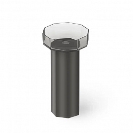 DEA DESIGN Pedestal Basin Раковина напольная 480х456хh900 мм, слив в пол, цвет smoky black