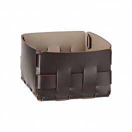 Colombo Adj Корзинка Mini Bottega, 19x19H13 см, цвет: шоколад/капучино