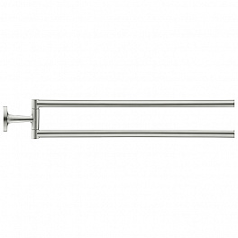 Duravit Starck T Полотенцедержатель двойной, настенный 465мм, цвет: Stainless steel Brushed