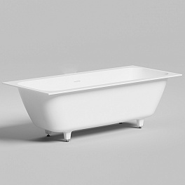 Salini ORLANDA AXIS KIT Встраиваемая ванна на ножках 1800х800х600мм, "Up&Down",белый, сифон, интегрированный слив-перел мат-л: S-Sense, белый глянцев