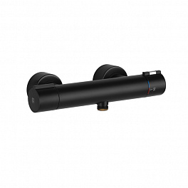 Gessi Emporio Via tortona Смеситель термостатический наружный для душа, цвет: Black XL