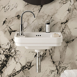 Ideal Standard Calla Раковина 500х320xh180 мм, подвесная, с отв. под смес. слева и переливом, с крепежом цвет: белый глянец