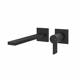 GESSI INVERSO DIAMANTATO Внешняя часть настенного смесителя для раковины, цвет: Matte Black