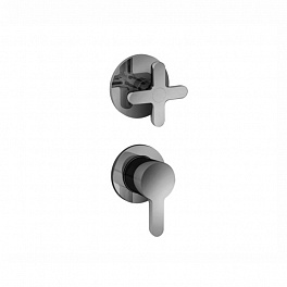 Fantini Icona Classic Встраиваемый смеситель для душа на 2 источника, 1/2", (наружняя часть), цвет: хром