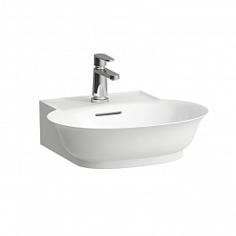 Laufen New Classic Раковина подвесная овальная 500х450х135 мм, без отв под смеситель,с переливом, цвет белый матовый