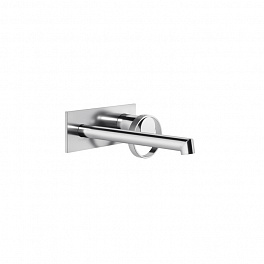 Gessi Anello Смеситель настенный, с изливом 194-214 мм, цвет Black Metal Brushed PVD (внешняя часть)