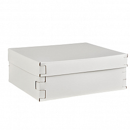 Colombo Adj Коробка Snob, 36x30H13,5 см, цвет: белый/панна котта