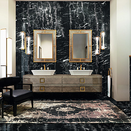 OASIS DAPHNE Тумба под раковину 1050х525х500 мм., подвесная, 2 ящика, отделка Saffiano vetro decorato