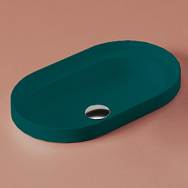Artceram FUORI SCALA Раковина встраиваемая 60х35 см, цвет verde foresta