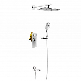 Душевая система встроенная Timo Helmi SX-4099/00-16SM хром-белый