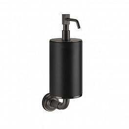 GESSI VENTI20 Дозатор для жидкого мыла подвесной, цвет черный, фурнитура Black Metal Brushed PVD