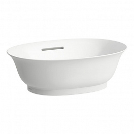 Laufen New Classic Раковина-чаша овальная накладная 450х310х145 мм, без отв под смеситель,с переливом, цвет белый глянец