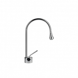 Gessi Goccia Смеситель для раковины на 1 отверстие, излив 174мм R=90, цвет: хром