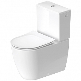 Duravit Soleil by Starck Унитаз моноблок 370х660мм, безободковый, слив универсальный, Weiß Hochglanz, HyG, цвет белый
